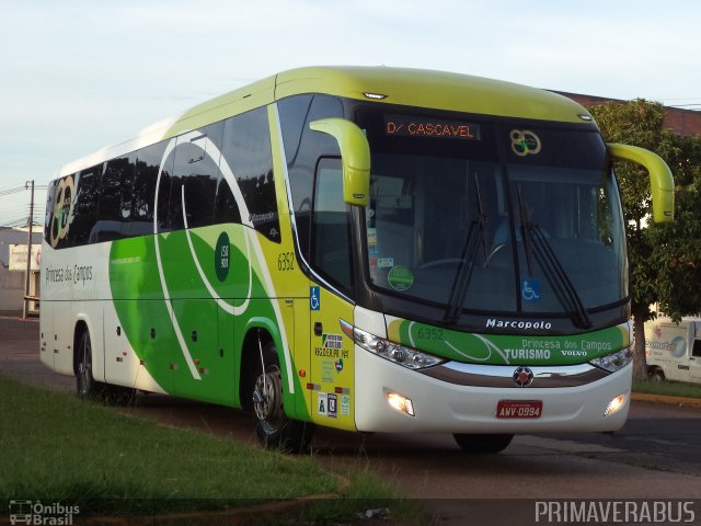 Expresso Princesa dos Campos 6352 na cidade de Cascavel, Paraná, Brasil, por Alexandre Rodrigo. Número da foto: #3064147.