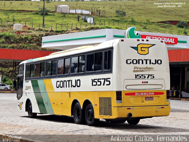 Empresa Gontijo de Transportes 15575 na cidade de João Monlevade, Minas Gerais, Brasil, por Antonio Carlos Fernandes. ID da foto: 3063557.