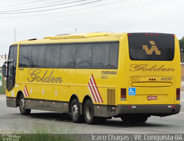 Viação Itapemirim 45233 na cidade de Vitória da Conquista, Bahia, Brasil, por Ícaro Chagas. ID da foto: 3064610.