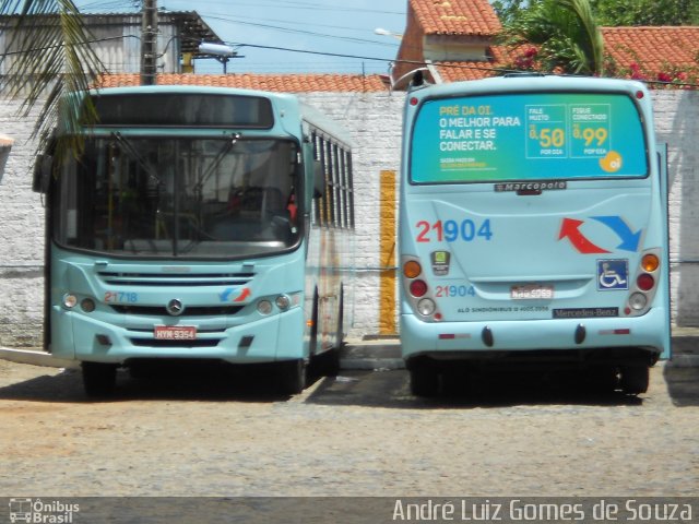 Aliança Transportes Urbanos 21718 na cidade de Fortaleza, Ceará, Brasil, por André Luiz Gomes de Souza. ID da foto: 3065265.