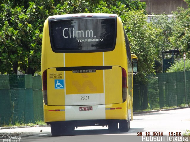 Viação Itapemirim 9031 na cidade de São Paulo, São Paulo, Brasil, por Robson Teixeira. ID da foto: 3064582.