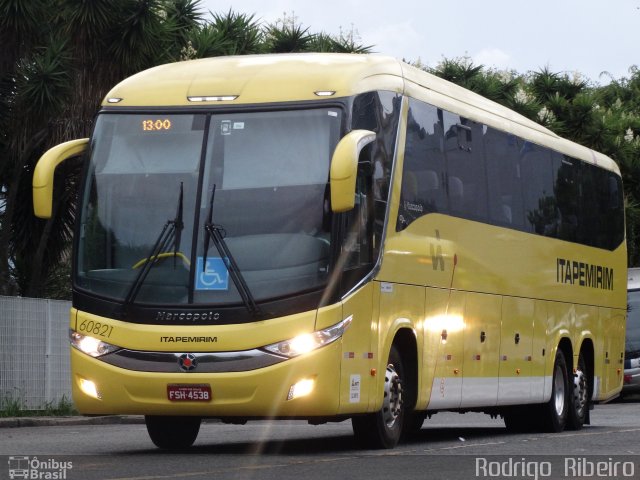 Viação Itapemirim 60821 na cidade de Curitiba, Paraná, Brasil, por Rodrigo  Ribeiro. Número da foto: #3067519.
