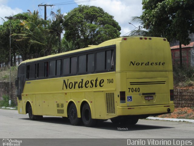 Viação Nordeste 7040 na cidade de Natal, Rio Grande do Norte, Brasil, por Danilo Vitorino Lopes. ID da foto: 3066570.