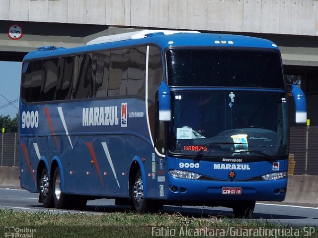 Marazul Turismo 9000 na cidade de Guaratinguetá, São Paulo, Brasil, por Fabio Alcantara. Número da foto: #3066836.