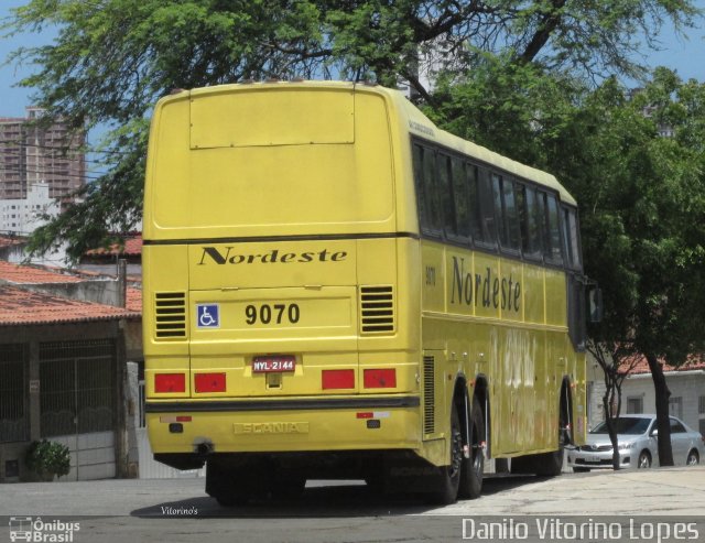 Viação Nordeste 9070 na cidade de Natal, Rio Grande do Norte, Brasil, por Danilo Vitorino Lopes. Número da foto: #3066600.