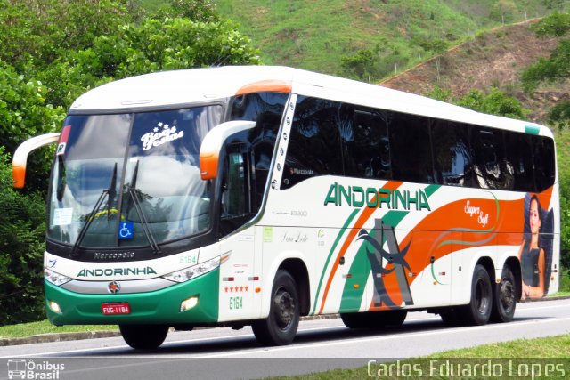 Empresa de Transportes Andorinha 6164 na cidade de Paracambi, Rio de Janeiro, Brasil, por Carlos Eduardo Lopes. Número da foto: #3065731.