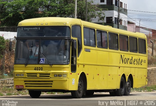 Viação Nordeste 4020 na cidade de Natal, Rio Grande do Norte, Brasil, por Iury  Mello. ID da foto: 3066370.