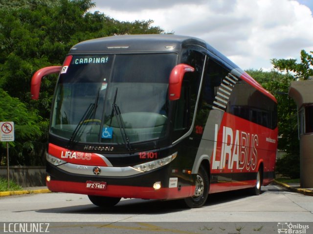 Lirabus 12101 na cidade de São Paulo, São Paulo, Brasil, por Luis Nunez. Número da foto: #3066059.