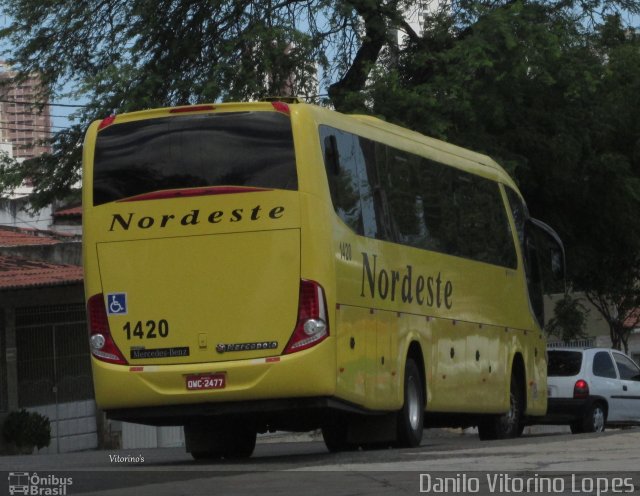 Viação Nordeste 1420 na cidade de Natal, Rio Grande do Norte, Brasil, por Danilo Vitorino Lopes. Número da foto: #3066595.