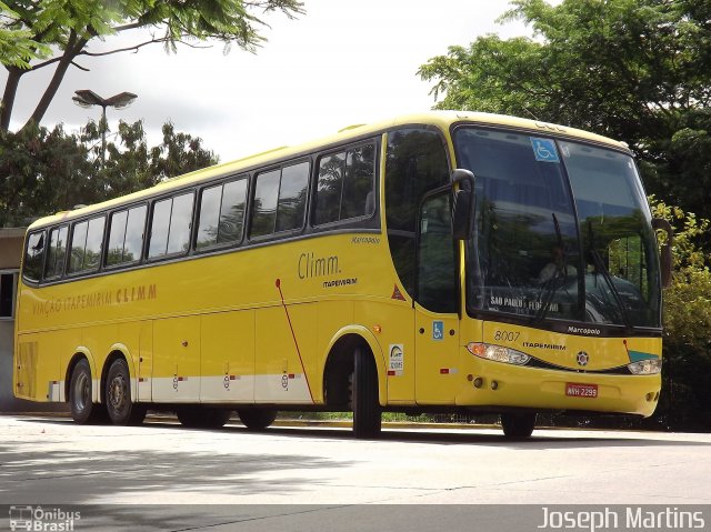 Viação Itapemirim 8007 na cidade de São Paulo, São Paulo, Brasil, por Joseph Martins. ID da foto: 3067095.