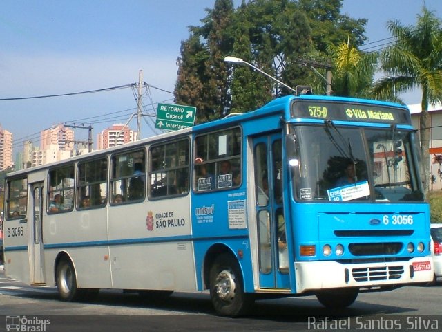 Viação Paratodos > São Jorge > Metropolitana São Paulo > Mobibrasil 6 3056 na cidade de São Paulo, São Paulo, Brasil, por Rafael Santos Silva. ID da foto: 3067375.