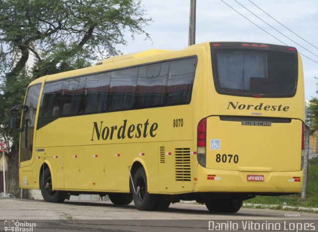 Viação Nordeste 8070 na cidade de Natal, Rio Grande do Norte, Brasil, por Danilo Vitorino Lopes. ID da foto: 3066580.