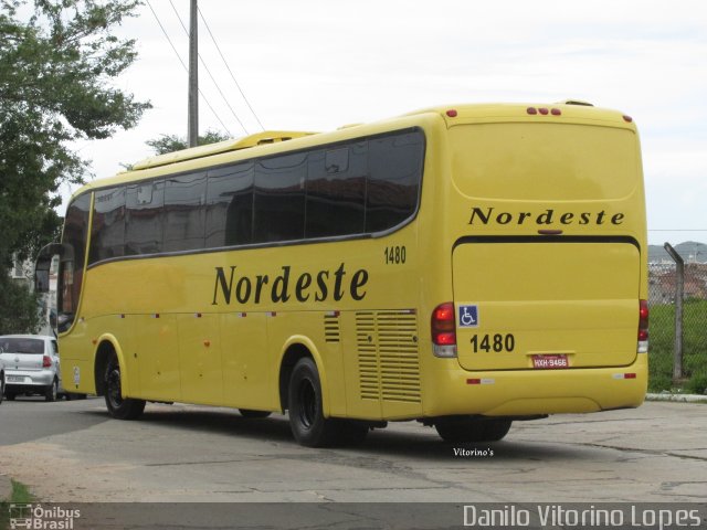 Viação Nordeste 1480 na cidade de Natal, Rio Grande do Norte, Brasil, por Danilo Vitorino Lopes. Número da foto: #3066584.