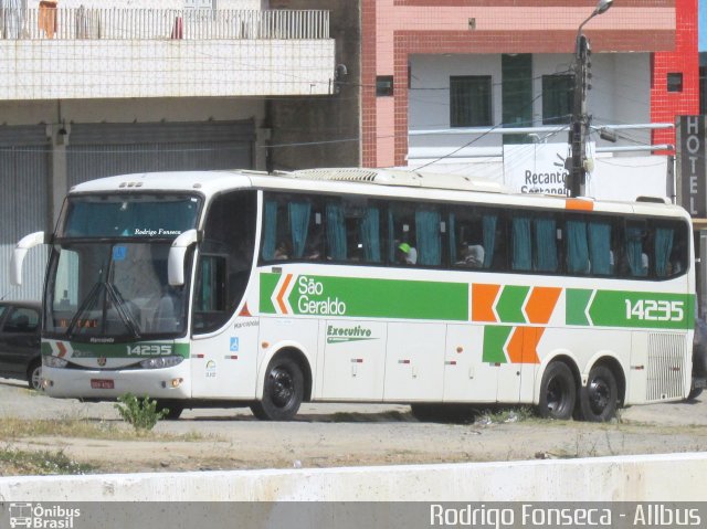 Cia. São Geraldo de Viação 14235 na cidade de Caruaru, Pernambuco, Brasil, por Rodrigo Fonseca. ID da foto: 3070872.