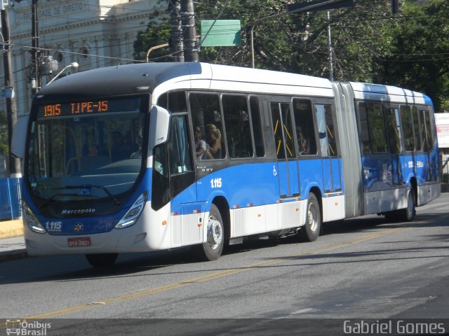 Cidade Alta Transportes 1.115 na cidade de Recife, Pernambuco, Brasil, por Gabriel  Gomes. ID da foto: 3068587.