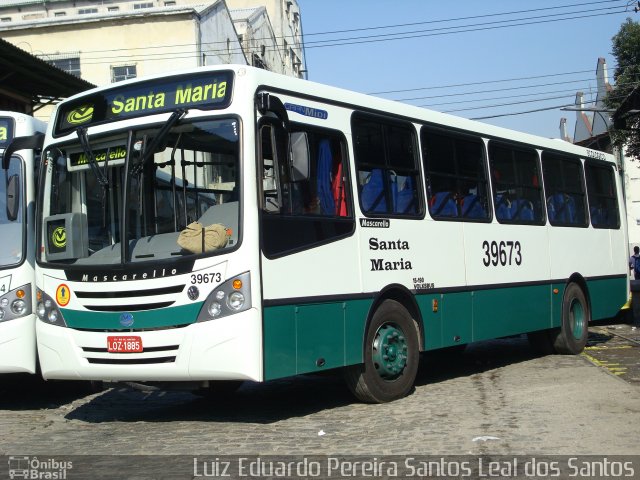 Transportes Santa Maria C39673 na cidade de Rio de Janeiro, Rio de Janeiro, Brasil, por Luiz Eduardo Pereira Santos Leal dos Santos. ID da foto: 3068855.