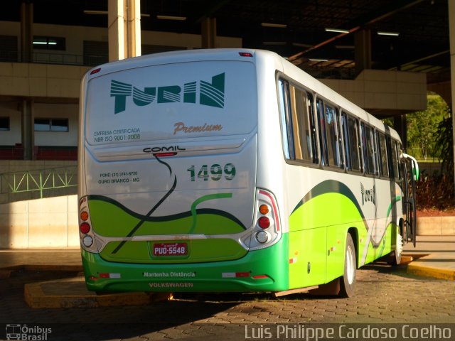Turin Transportes 1499 na cidade de Ouro Branco, Minas Gerais, Brasil, por Luis Philippe Cardoso Coelho. Número da foto: #3071342.