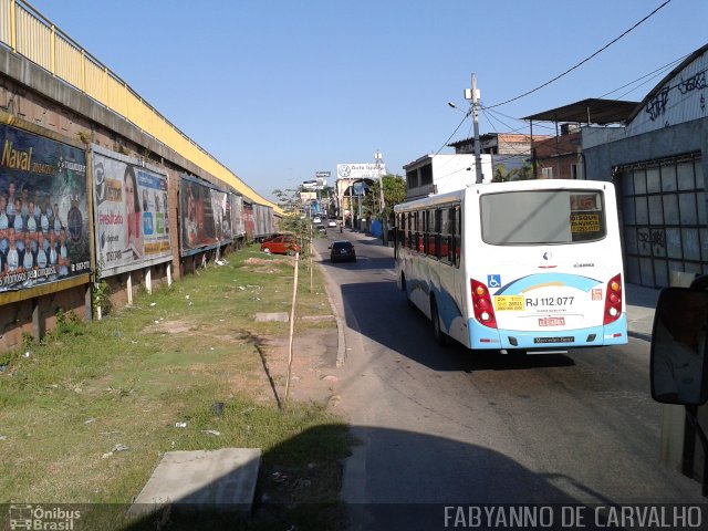 Auto Viação Vera Cruz - Belford Roxo RJ 112.077 na cidade de Nova Iguaçu, Rio de Janeiro, Brasil, por Fabiano Magalhaes. Número da foto: #3072425.