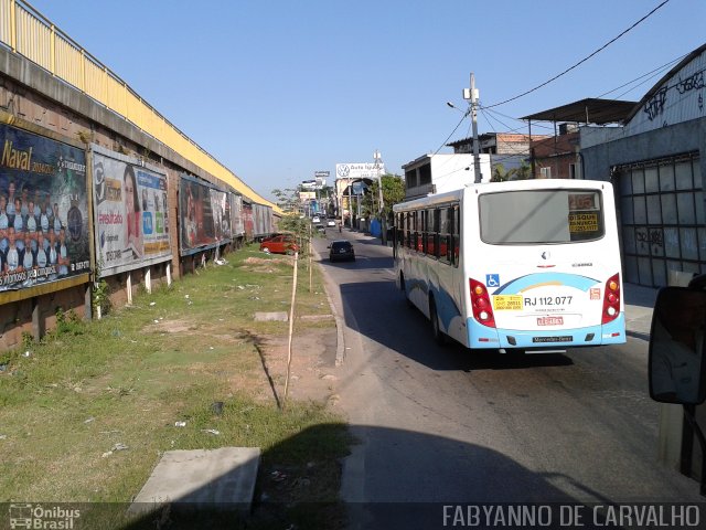 Auto Viação Vera Cruz - Belford Roxo RJ 112.077 na cidade de Nova Iguaçu, Rio de Janeiro, Brasil, por Fabiano Magalhaes. ID da foto: 3072425.