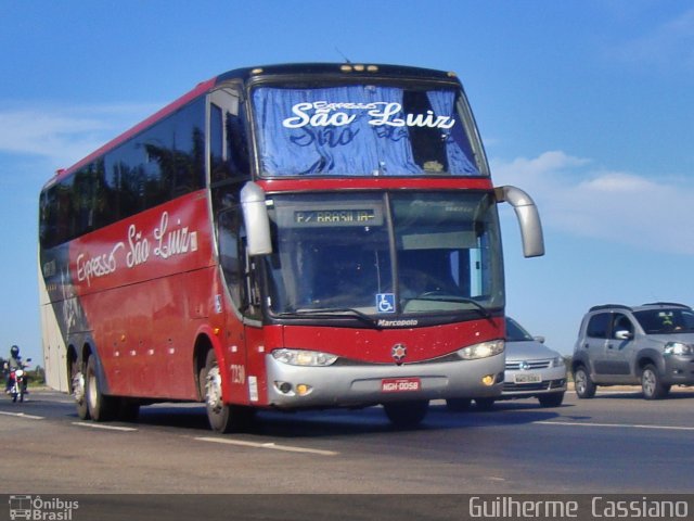 Expresso São Luiz 7230 na cidade de Anápolis, Goiás, Brasil, por Guilherme  Cassiano. Número da foto: #3073177.