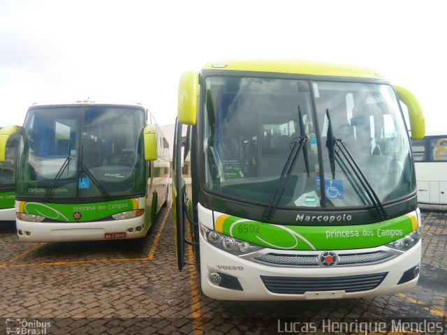 Expresso Princesa dos Campos 6502 na cidade de Ponta Grossa, Paraná, Brasil, por Lucas Henrique Mendes. ID da foto: 3072512.