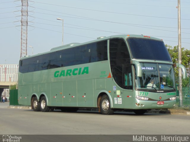 Viação Garcia 7717 na cidade de São Paulo, São Paulo, Brasil, por Matheus Henrique. Número da foto: #3072304.