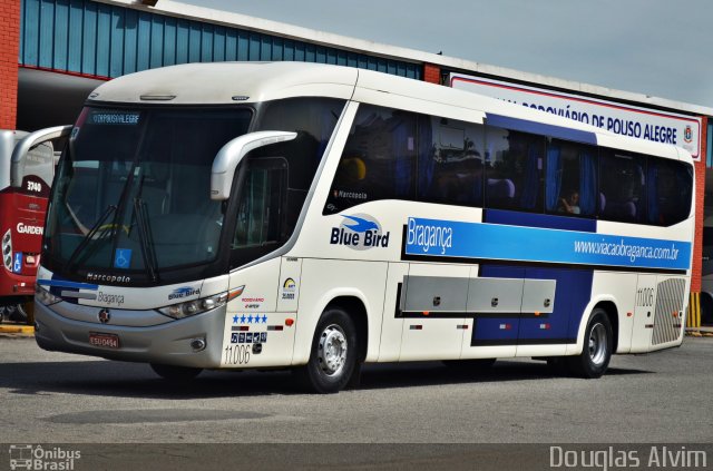 Auto Viação Bragança 11.006 na cidade de Pouso Alegre, Minas Gerais, Brasil, por Douglas Alvim. ID da foto: 3072969.