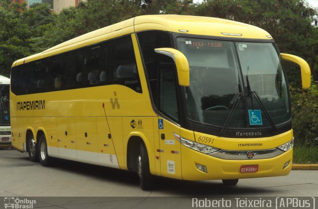 Viação Itapemirim 60591 na cidade de São Paulo, São Paulo, Brasil, por Roberto Teixeira. Número da foto: #3073289.