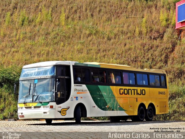 Empresa Gontijo de Transportes 11465 na cidade de João Monlevade, Minas Gerais, Brasil, por Antonio Carlos Fernandes. ID da foto: 3025836.