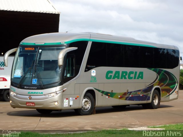 Viação Garcia 7756 na cidade de Maringá, Paraná, Brasil, por Robson Alves. ID da foto: 3026398.