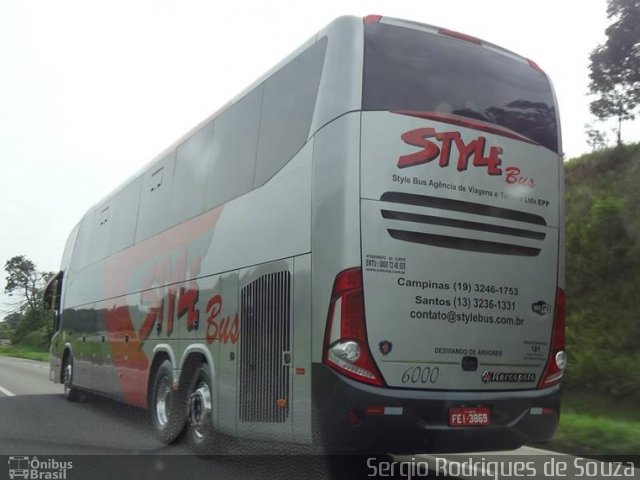 Style Bus 6000 na cidade de Registro, São Paulo, Brasil, por Sergio Rodrigues de Souza. ID da foto: 3025901.