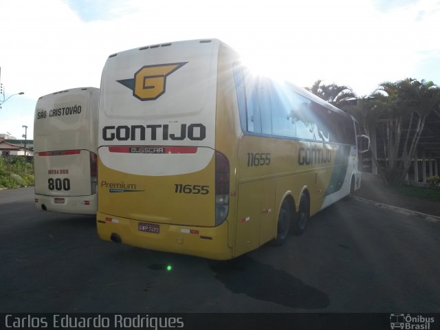 Empresa Gontijo de Transportes 11655 na cidade de São Gotardo, Minas Gerais, Brasil, por Carlos Eduardo Rodrigues. ID da foto: 3025375.