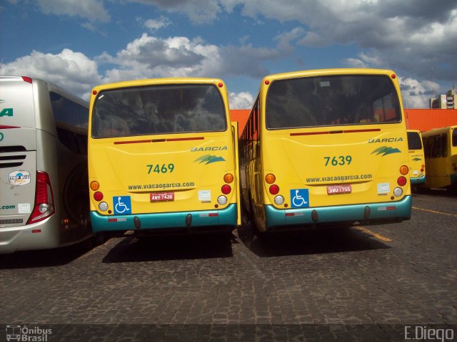 Viação Garcia 7469 na cidade de Maringá, Paraná, Brasil, por Diego Lopes. ID da foto: 3073418.