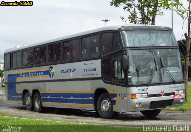 Paulotur Transporte e Turismo 1507 na cidade de Florianópolis, Santa Catarina, Brasil, por Leonardo Fidelli. Número da foto: #3074975.