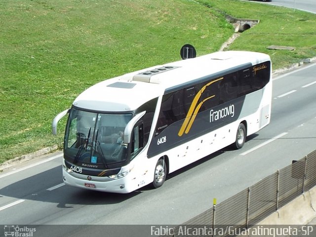 Francovig Transportes Coletivos 6408 na cidade de Aparecida, São Paulo, Brasil, por Fabio Alcantara. Número da foto: #3075565.