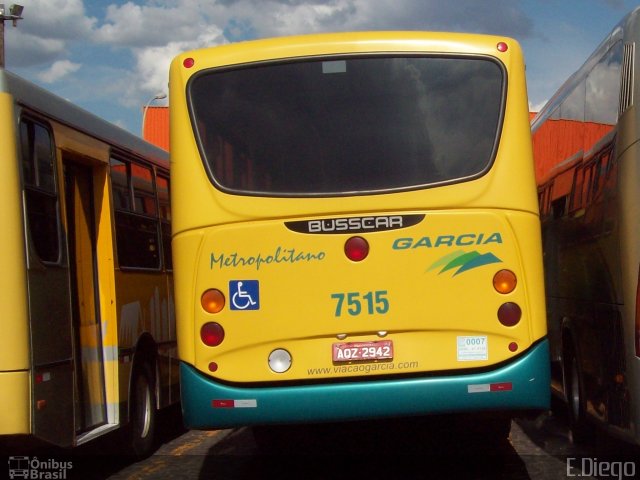 Viação Garcia 7515 na cidade de Maringá, Paraná, Brasil, por Diego Lopes. Número da foto: #3073416.