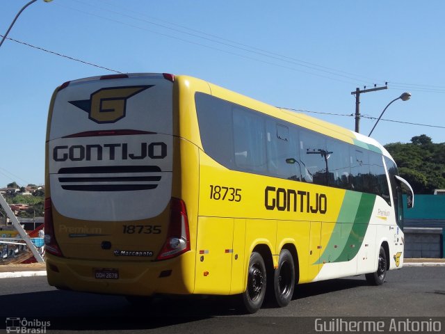 Empresa Gontijo de Transportes 18735 na cidade de Araxá, Minas Gerais, Brasil, por Guilherme Antonio. Número da foto: #3075196.