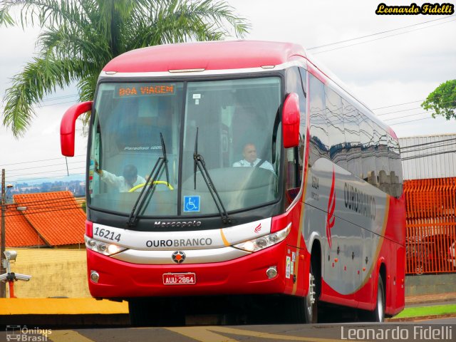 Viação Ouro Branco 16214 na cidade de Londrina, Paraná, Brasil, por Leonardo Fidelli. ID da foto: 3075462.