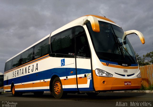 Viação Sertaneja 590 na cidade de Brasília, Distrito Federal, Brasil, por Allan  Meirelles. Número da foto: #3074737.