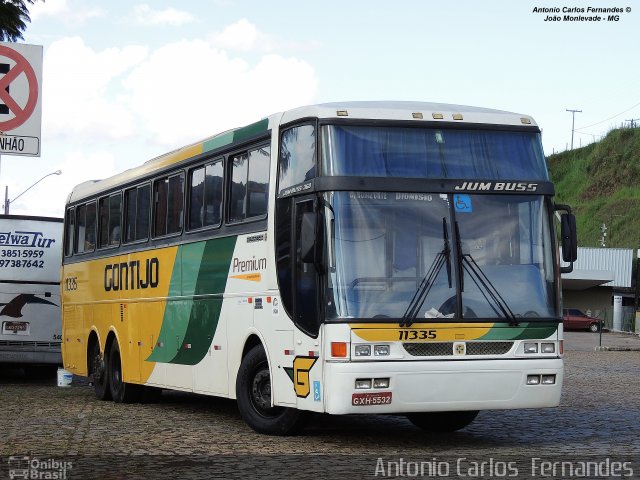 Empresa Gontijo de Transportes 11335 na cidade de João Monlevade, Minas Gerais, Brasil, por Antonio Carlos Fernandes. ID da foto: 3076647.