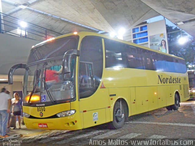 Viação Nordeste 8090 na cidade de Fortaleza, Ceará, Brasil, por Amós  Mattos. Número da foto: #3076568.