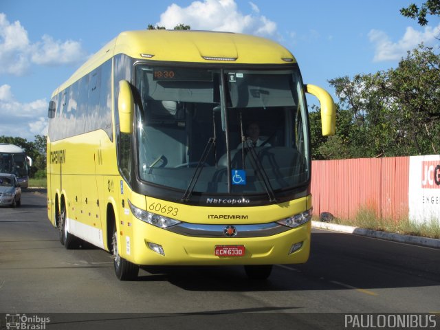Viação Itapemirim 60693 na cidade de Brasília, Distrito Federal, Brasil, por Paulo Camillo Mendes Maria. Número da foto: #3076679.