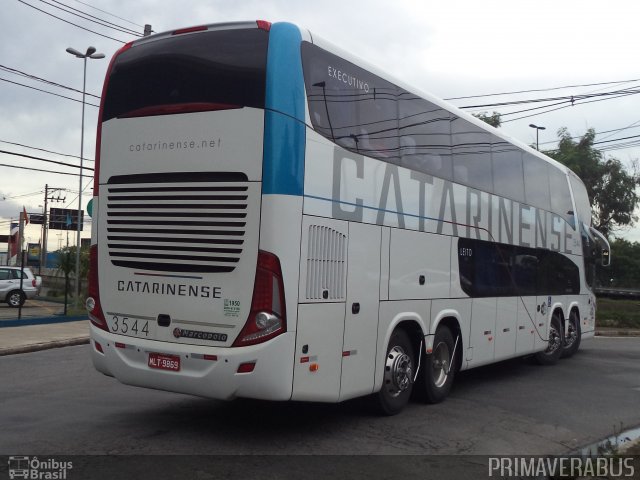Auto Viação Catarinense 3544 na cidade de São Paulo, São Paulo, Brasil, por Alexandre Rodrigo. Número da foto: #3076125.