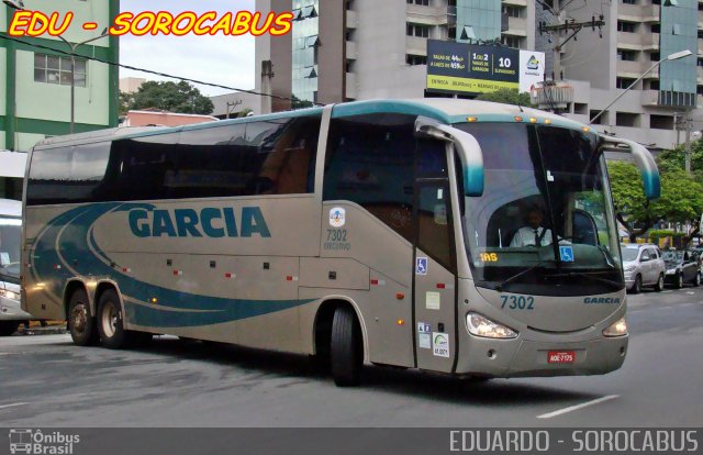 Viação Garcia 7302 na cidade de Sorocaba, São Paulo, Brasil, por EDUARDO - SOROCABUS. Número da foto: #3078312.