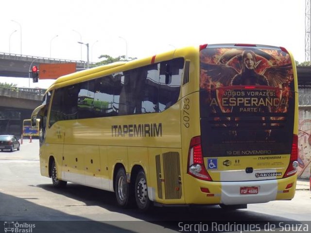 Viação Itapemirim 60783 na cidade de Rio de Janeiro, Rio de Janeiro, Brasil, por Sergio Rodrigues de Souza. Número da foto: #3076033.