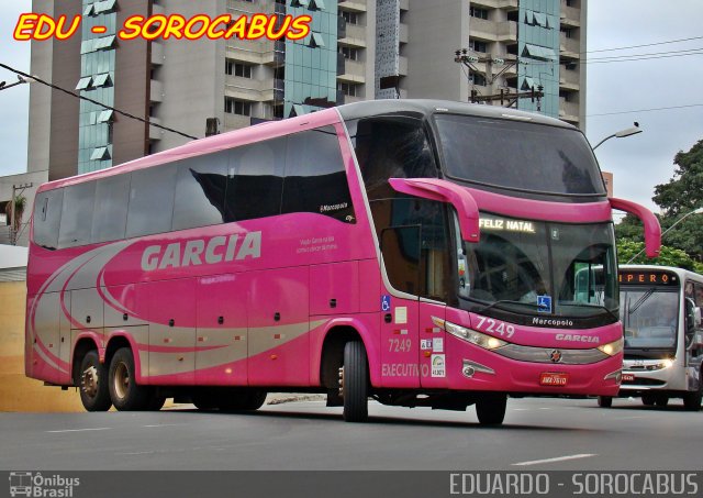 Viação Garcia 7249 na cidade de Sorocaba, São Paulo, Brasil, por EDUARDO - SOROCABUS. ID da foto: 3078276.