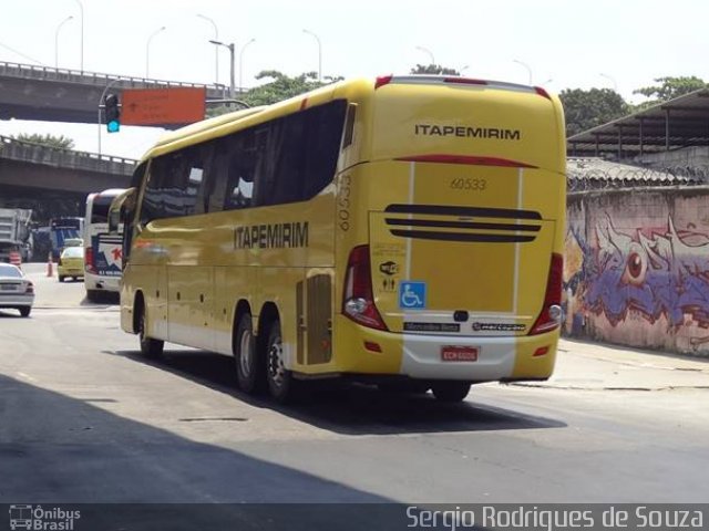 Viação Itapemirim 60533 na cidade de Rio de Janeiro, Rio de Janeiro, Brasil, por Sergio Rodrigues de Souza. ID da foto: 3076042.