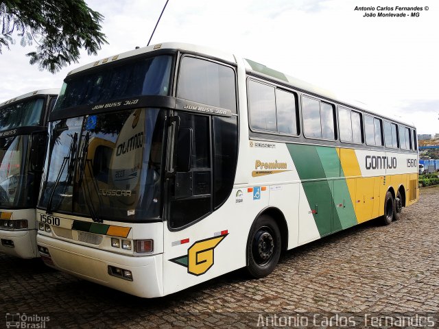 Empresa Gontijo de Transportes 15610 na cidade de João Monlevade, Minas Gerais, Brasil, por Antonio Carlos Fernandes. ID da foto: 3076537.