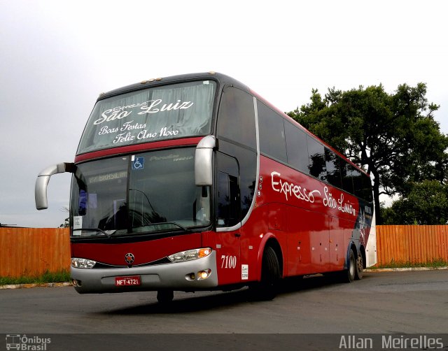 Expresso São Luiz 7100 na cidade de Brasília, Distrito Federal, Brasil, por Allan  Meirelles. Número da foto: #3077789.