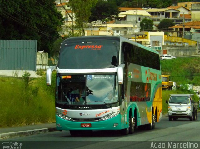 Expressa Turismo 55420 na cidade de Belo Horizonte, Minas Gerais, Brasil, por Adão Raimundo Marcelino. ID da foto: 3077940.